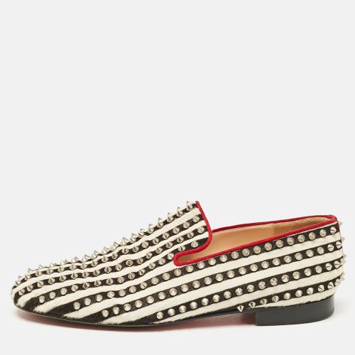 Black/ Calf Hair Rollerboy Spiked Loafers Size 42 - Christian Louboutin - Modalova