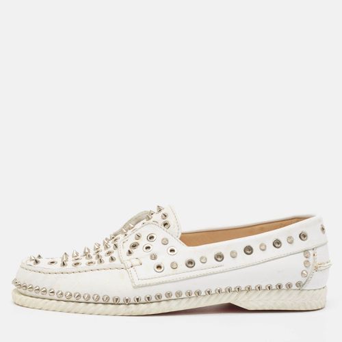 Leather Studded Boat Deck Loafers Size 45 - Christian Louboutin - Modalova