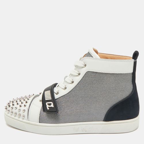 Leather and Suede Lou Spikes Sneakers Size 43.5 - Christian Louboutin - Modalova