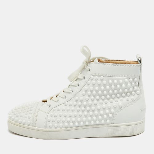 Leather Louis Spikes High Top Sneakers Size 40.5 - Christian Louboutin - Modalova