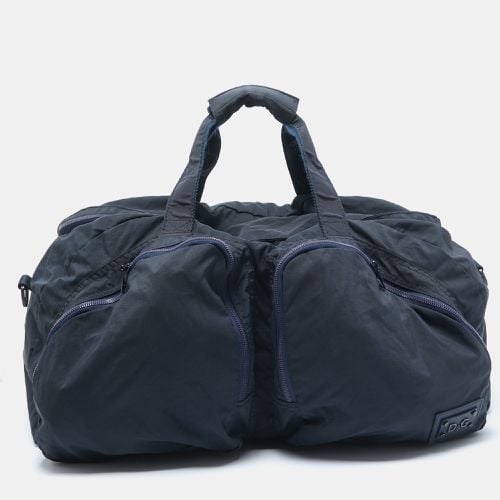 Nylon Double Pocket Weekender Duffel Bag - D&G - Modalova