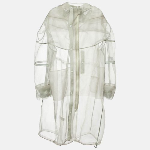 Sage Sheer Tulle Hooded Long Jacket M - Dior Homme - Modalova