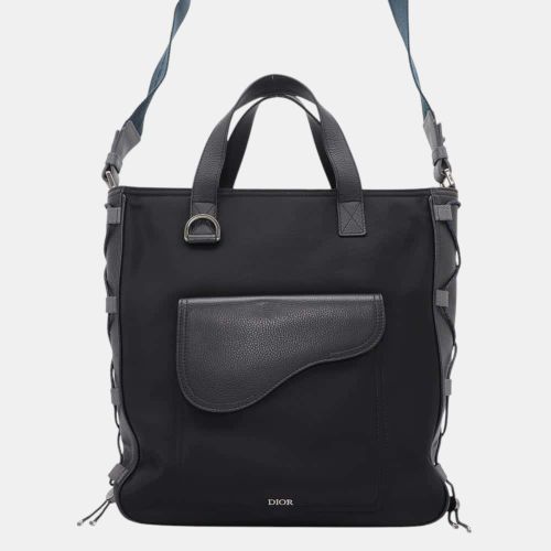 Dior Black Nylon Leather Sacai Bag - Dior - Modalova