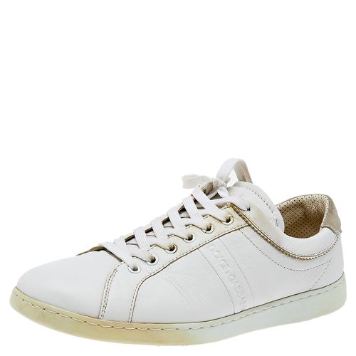 Leather Low Top Sneakers Size 43 - Dolce & Gabbana - Modalova