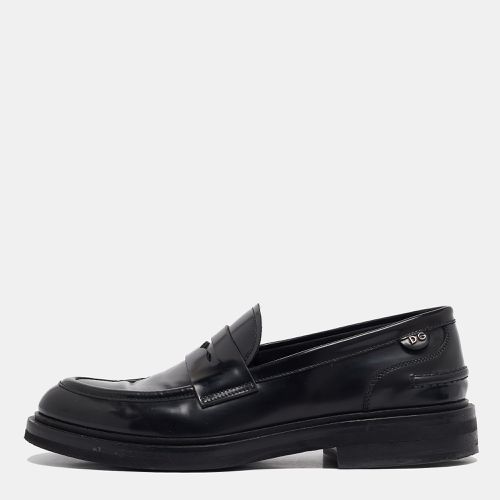 Leather Slip On Loafers Size 40 - Dolce & Gabbana - Modalova