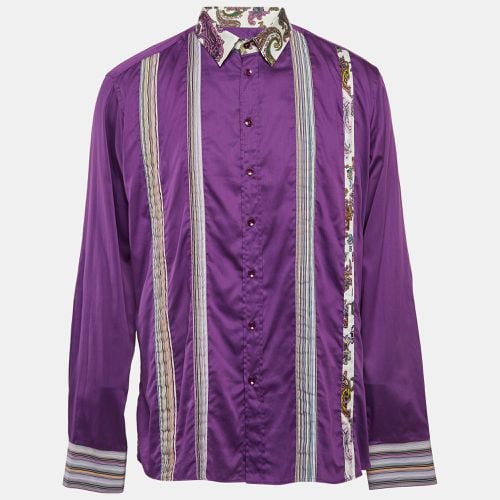 Cotton Paisley Printed Collar Button Front Shirt XXXL - Etro - Modalova