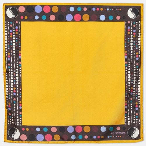 Dot Print Silk Pocket Square - Etro - Modalova