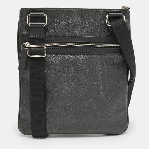 Paisley Coated Canvas Flat Messenger Bag - Etro - Modalova