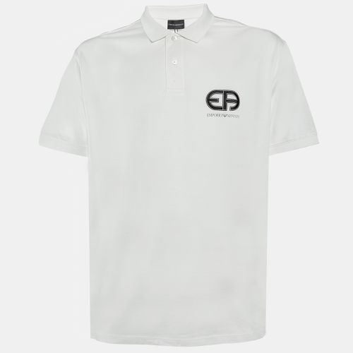 Jersey Logo Embroidered Polo T-Shirt 3XL - Emporio Armani - Modalova