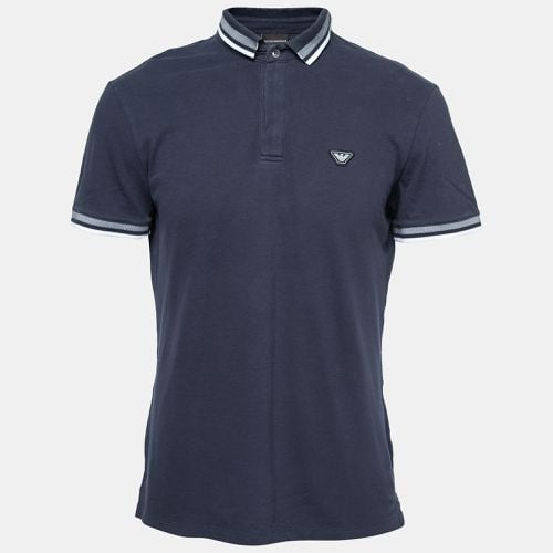 Cotton Pique Polo T-Shirt XL - Emporio Armani - Modalova