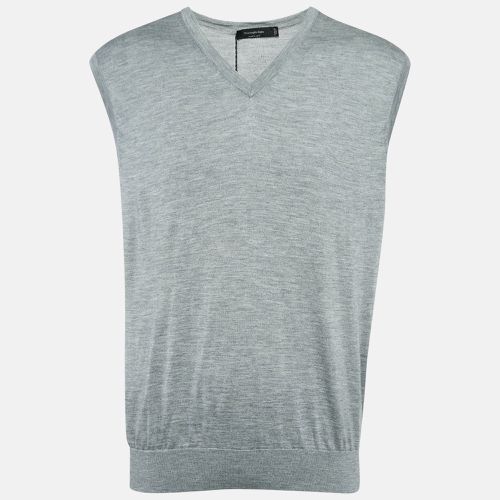 Cashmere Blend V-Neck Sleeveless T-Shirt XXXL - Ermenegildo Zegna - Modalova