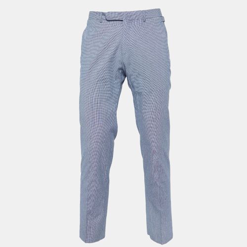 Houndstooth Cotton Slim Fit Pants M - Ermenegildo Zegna - Modalova