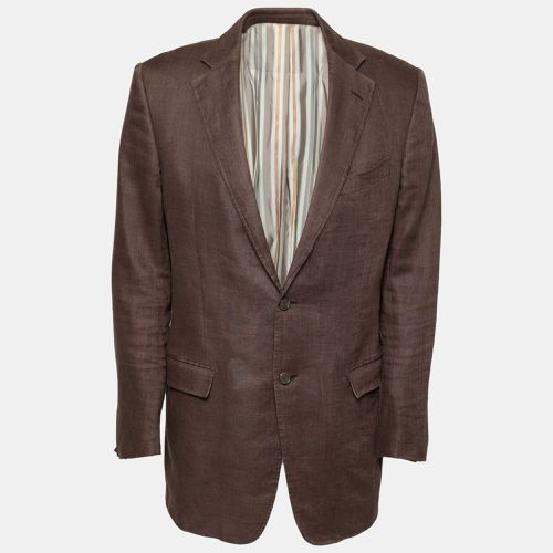 Linen Single Breasted Blazer XL - Ermenegildo Zegna - Modalova