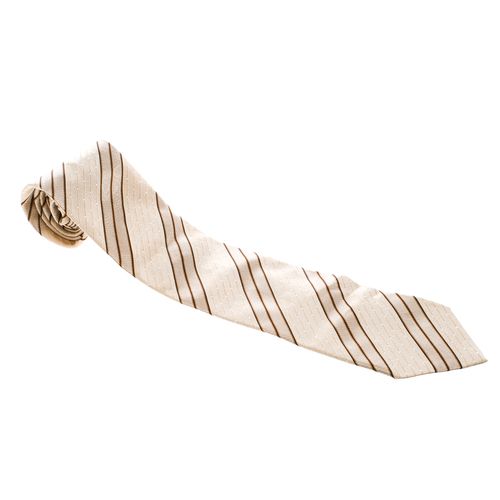 Diagonal Striped and Dotted Silk Jacquard Tie - Ermenegildo Zegna - Modalova