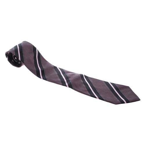 Vintage Diagonal Striped Silk Jacquard Tie - Ermenegildo Zegna - Modalova