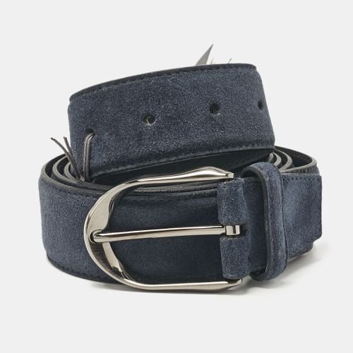 Dark Suede Buckle Belt 120 CM - Ermenegildo Zegna - Modalova