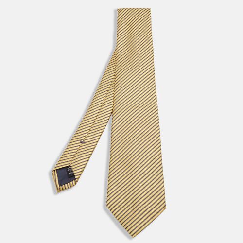 Diagonal Striped Silk Tie - Ermenegildo Zegna - Modalova