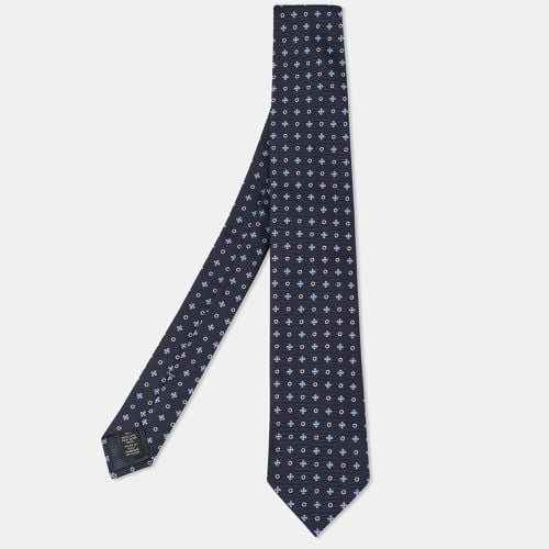 Floral Pattern Silk Tie - Ermenegildo Zegna - Modalova