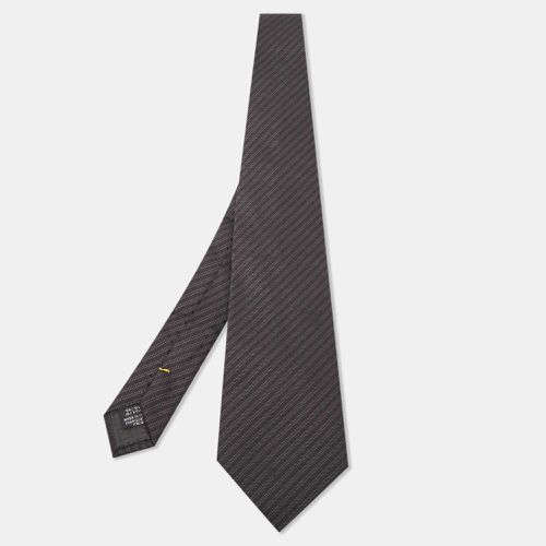 Striped Silk Blend Traditional Tie - Fendi - Modalova