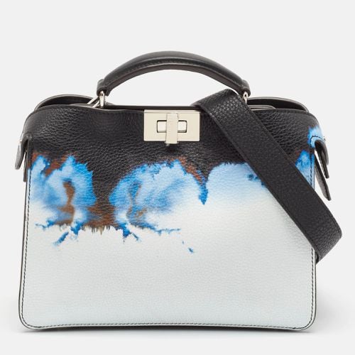 Blue Cloud Graphic Leather Small Peekaboo Iseeu Bag - Fendi - Modalova