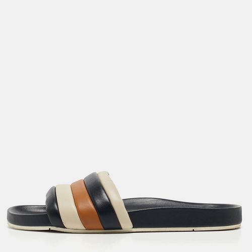 Quilted Leather Flat Slides Size 42 - Fendi - Modalova