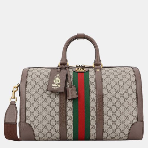 Gucci Brown Travel Duffle Bag - Gucci - Modalova