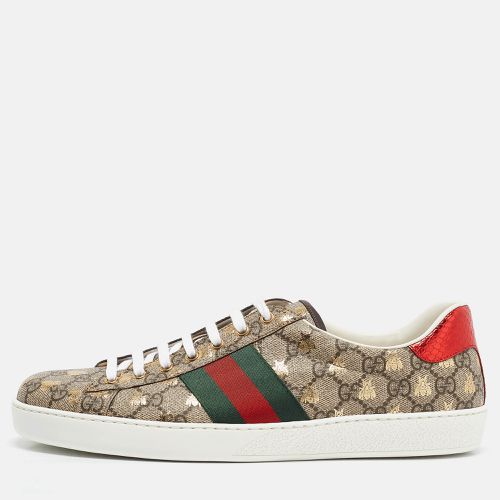 Brown GG Supreme Canvas Bee Ace Sneakers Size 45.5 - Gucci - Modalova