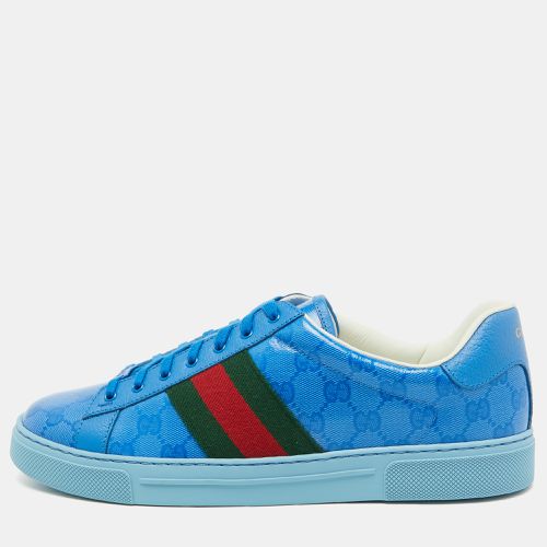 GG Crystal Canvas Web Detail Ace Low Top Sneakers Size 44 - Gucci - Modalova