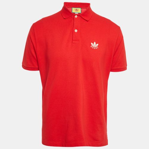 X Adidas Cotton Pique Polo T-Shirt L - Gucci - Modalova