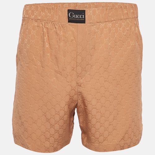 Beige GG Web Silk Shorts S - Gucci - Modalova