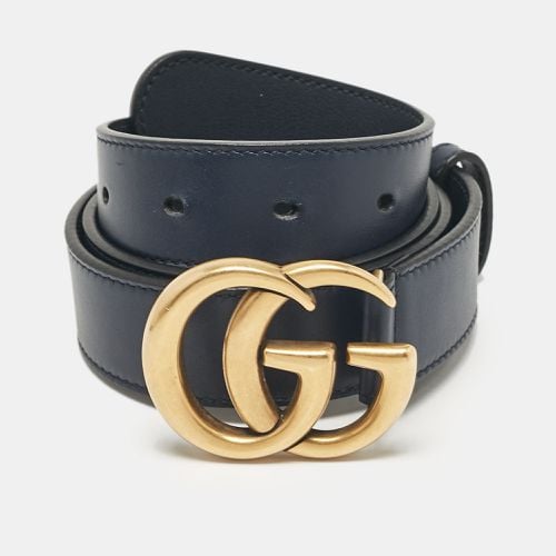 Leather GG Marmont Slim Belt 85 CM - Gucci - Modalova