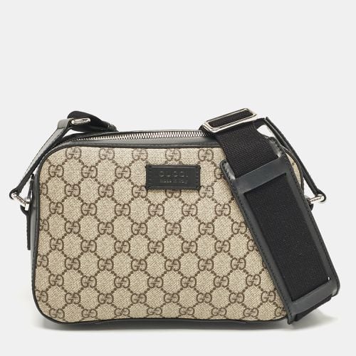 Beige GG Supreme Canvas and Leather Camera Messenger Bag - Gucci - Modalova