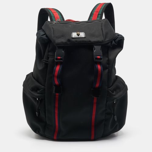 Nylon Web Drawstring Backpack - Gucci - Modalova