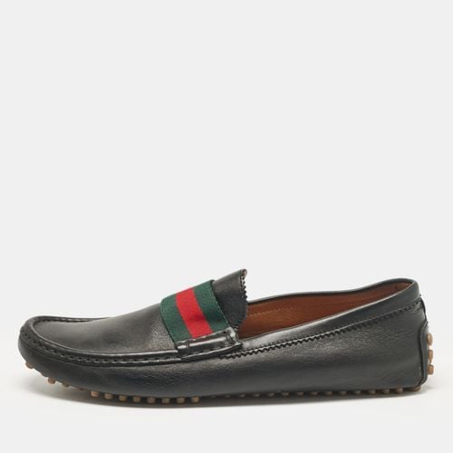 Leather Vintage Web Detail Loafers Size 43.5 - Gucci - Modalova