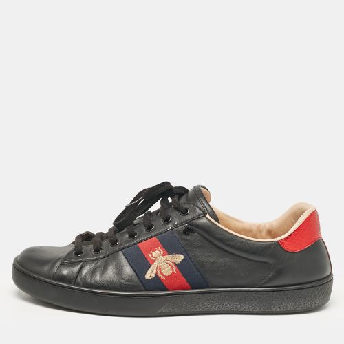 Leather Ace Lace Up Sneakers Size 45 - Gucci - Modalova