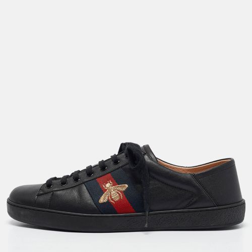 Leather Embroidered Bee Ace Sneakers Size 44 - Gucci - Modalova