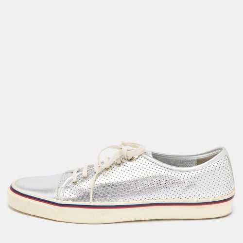 Perforated Leather Low Top Sneakers Size 44.5 - Gucci - Modalova