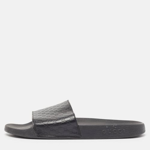 Microssima Leather Flat Slides Size 43 - Gucci - Modalova