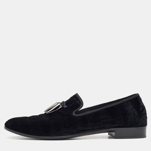 Guiseppe Zanotti Croc-Embossed Velvet Horn Tassel Loafer Size 42 - Giuseppe Zanotti - Modalova