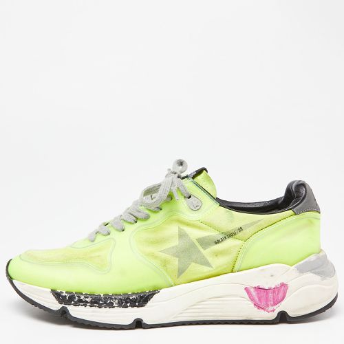 Neon PVC and Suede Running Sole Sneakers Size 39 - Golden Goose - Modalova