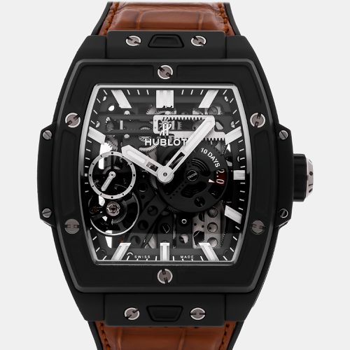 Skeleton Ceramic Big Bang 614.CI.1170.RX Manual Winding Men's Wristwatch 45 mm - Hublot - Modalova