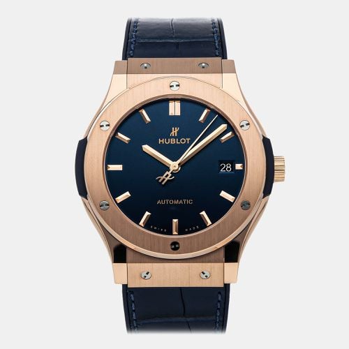 K Rose Gold Classic Fusion 511.OX.7180.LR Automatic Men's Wristwatch 45 mm - Hublot - Modalova