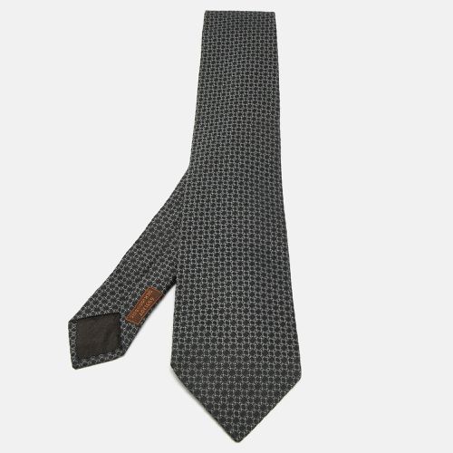 Hermes Grey Patterned Silk Tie - Hermes - Modalova