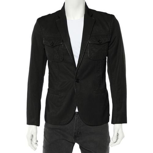 Cotton Trim Detail Blazer L - Just Cavalli - Modalova