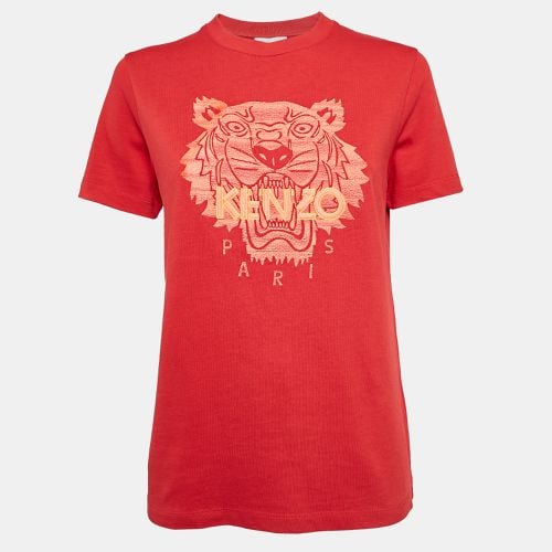 Logo Embroidered Crew Neck T-Shirt M - Kenzo - Modalova