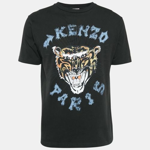 Tiger Print Jersey Crew Neck T-Shirt XS - Kenzo - Modalova