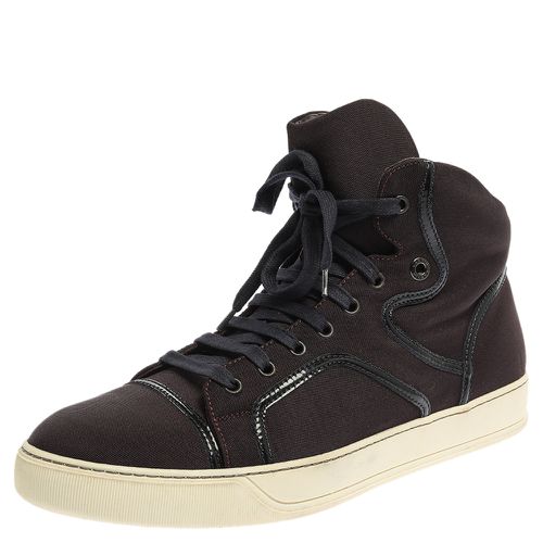 Nylon High Top Sneakers Size 43 - Lanvin - Modalova