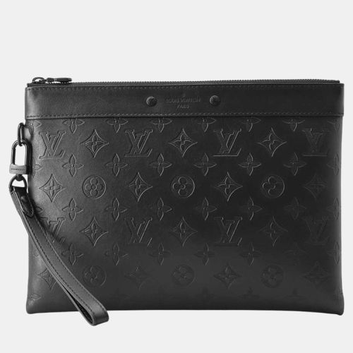 Noir Monogram Shadow Pochette To Go bag - Louis Vuitton - Modalova