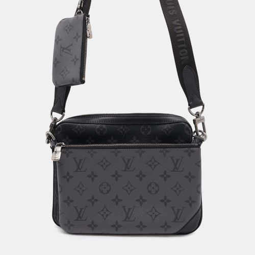 Noir Monogram Eclipse Monogram Eclipse Reverse Trio Messenger Bag - Louis Vuitton - Modalova