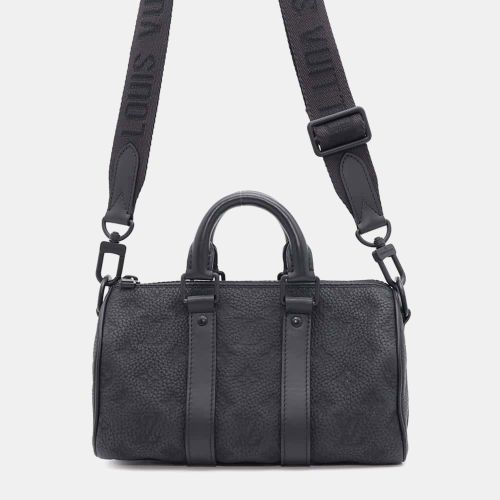 Noir Monogram Taurillon Keepall Bandouliere 25 Bag - Louis Vuitton - Modalova